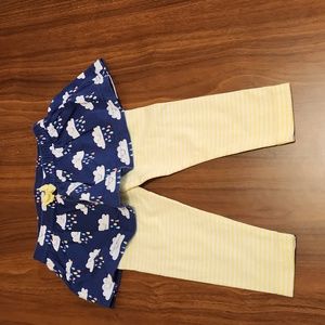Carter's skirt with attached leggings Size 12M
